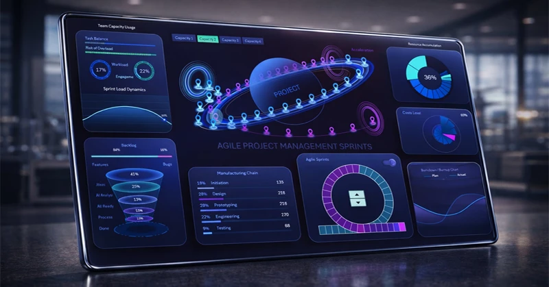 Sprint Circle chart as a planetary orbit