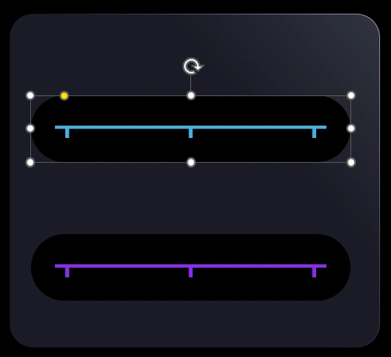 Template for chart decoration with shapes