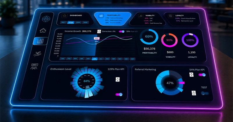 KPI Dashboard Report in Excel