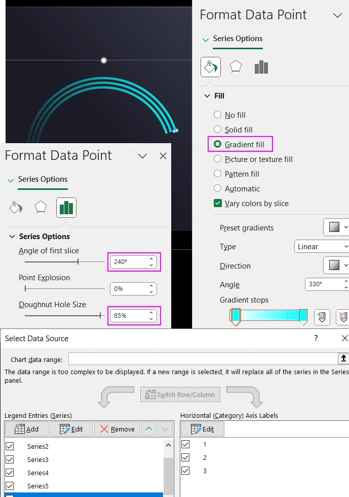 Design settings in minimalist style