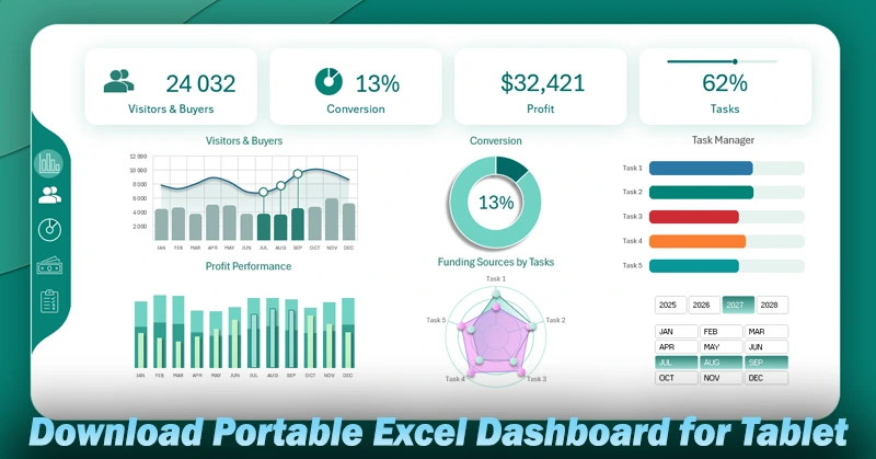 Excel Dashboard as Tablet