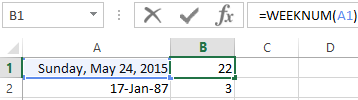 WEEKNUM.