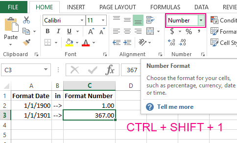 calculating of Excel date.