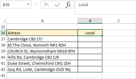 how to check partial match
