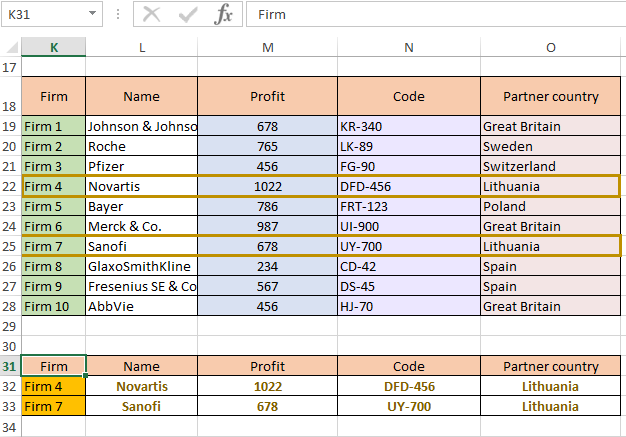 copying the successful result