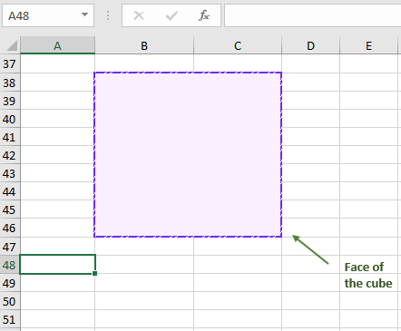 our face of the cube
