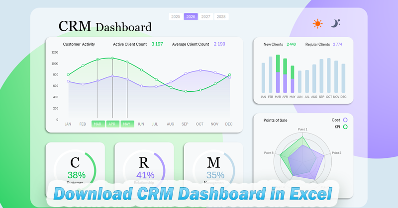 CRM Dashboard in Excel