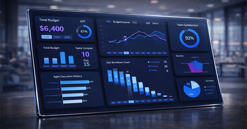 Процесс работы на дашборде в Excel