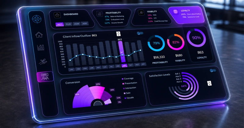 Dashboard Open on a Tablet