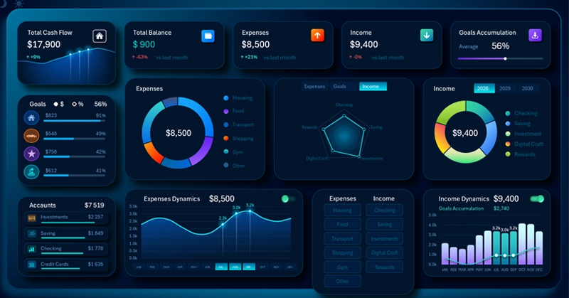 Dashboard for Personal Capital Accumulation