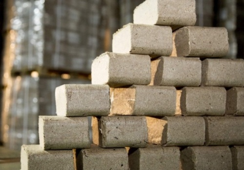 bio-firewood from grass.