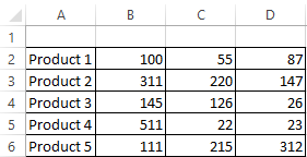illustrative example.