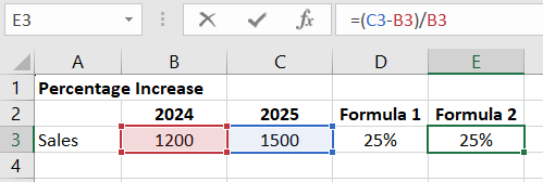 Percentage Increase 2