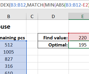 how-to-find-nearest-value-by-excel-formula