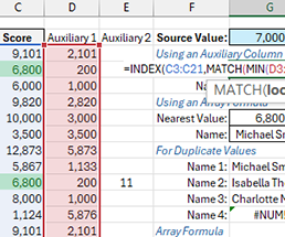 finding-nearest-value-in-array-and-duplicates