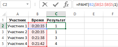 два или более одинаковых значения.