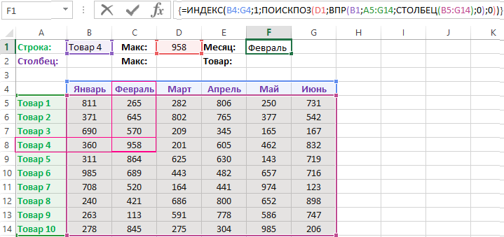 Найдено название столбца.