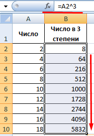 Возвести множество значений.