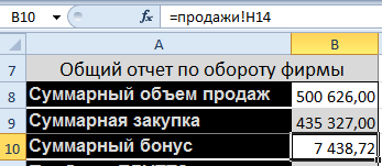 Сумма всех бонусов.
