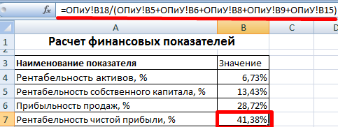 Рентабельность чистой прибыли.