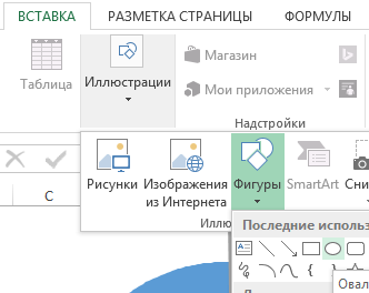Фигура Овал.