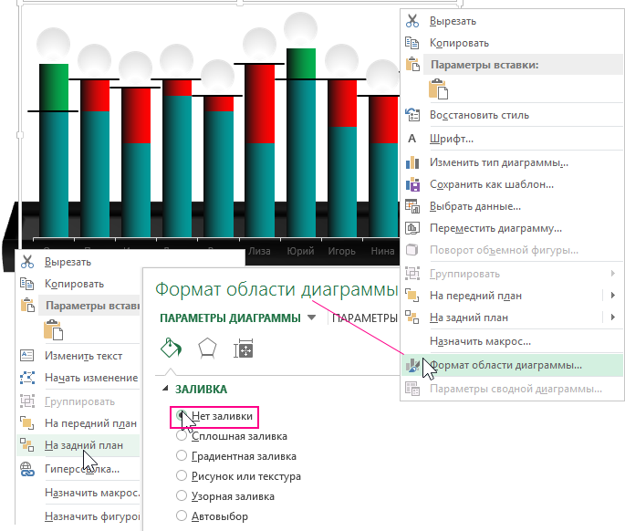 ПАРАМЕТРЫ ДИАГРАММЫ.