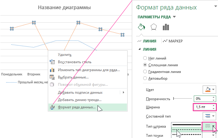 ПАРАМЕТРЫ РЯДА.