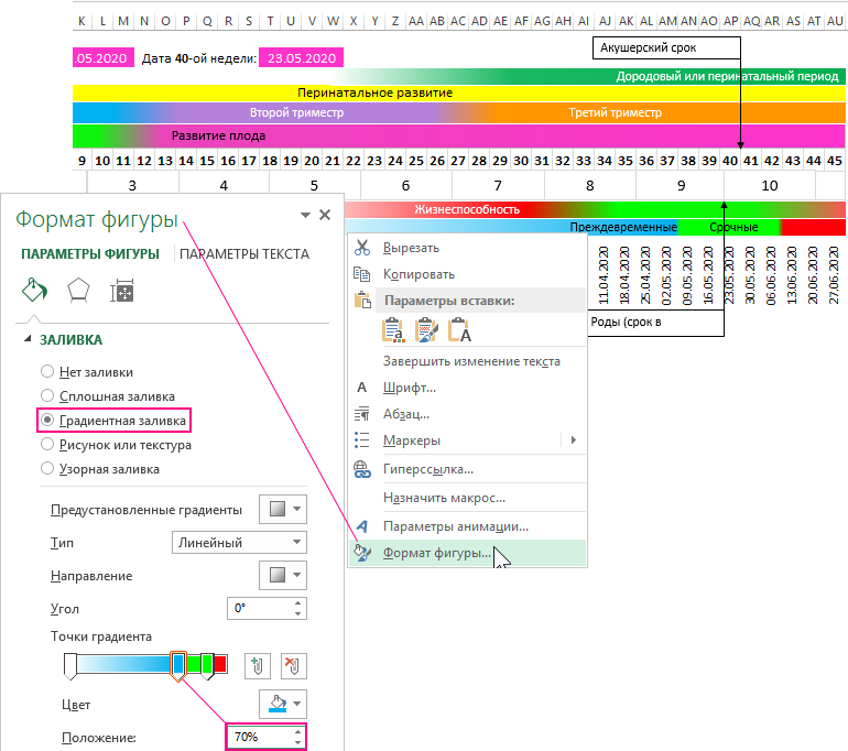 периоды перинатального развития.