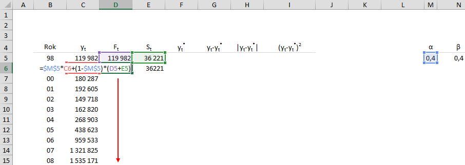 вычисляем Ft.