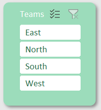 Меню управления отделами продаж на дашборде