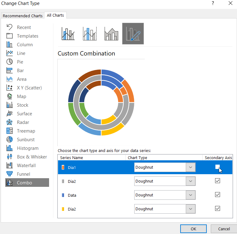 Комбинированный тип и вспомогательные оси